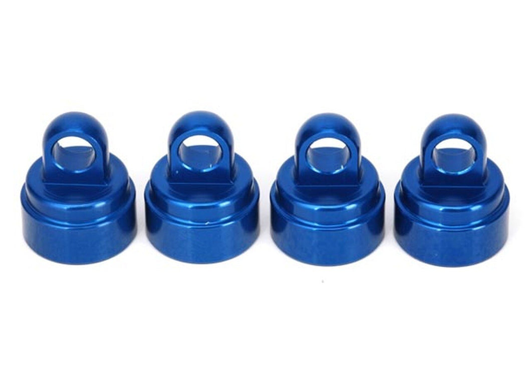 Traxxas Aluminum Ultra Shock Cap (Blue) (4)