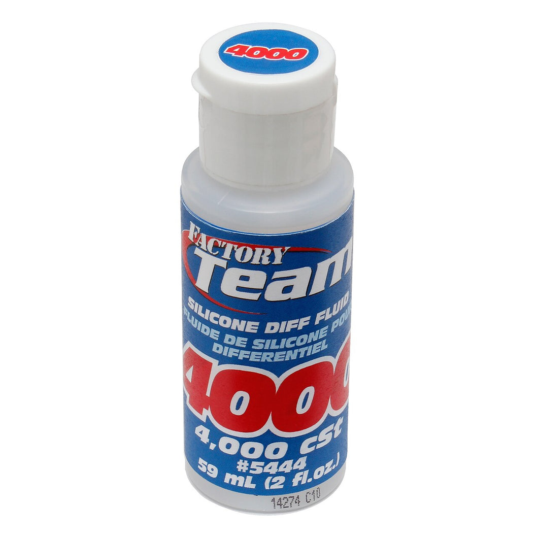 Team Associated Silicone Shock Oil 2oz (10wt-80wt)FT Silicone Diff Fluid, 4,000 CST