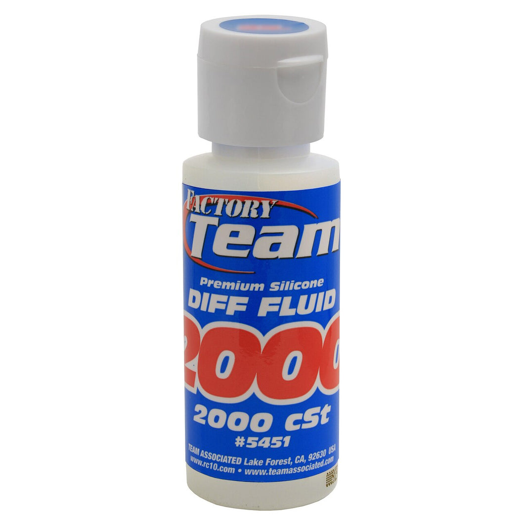 Team Associated Silicone Shock Oil 2oz (10wt-80wt)Silicone Diff Fluid 2000cst