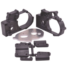 Load image into Gallery viewer, Gearbox Housing &amp; R Mounts,Black:TRA 2WD Vehicles
